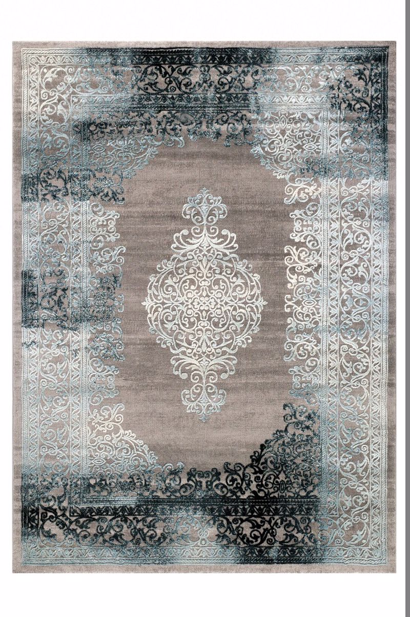 Tzikas Carpets Set Xalia Krebatokamaras VINTAGE Ggri/Mple 67x150/67x230 23024-953
