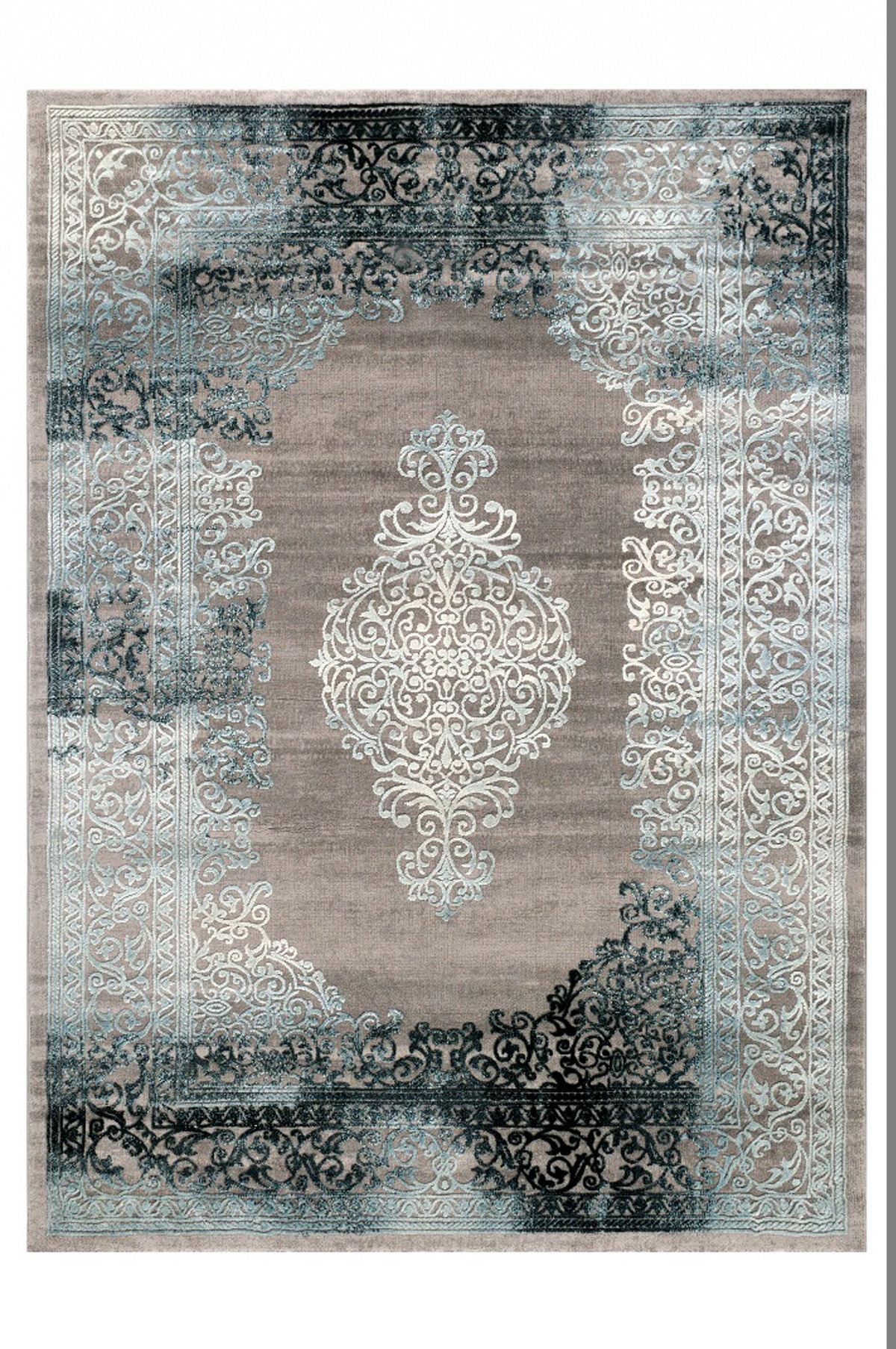 Tzikas Carpets Set Xalia Krebatokamaras VINTAGE Ggri/Mple 67x150/67x230 23024-953