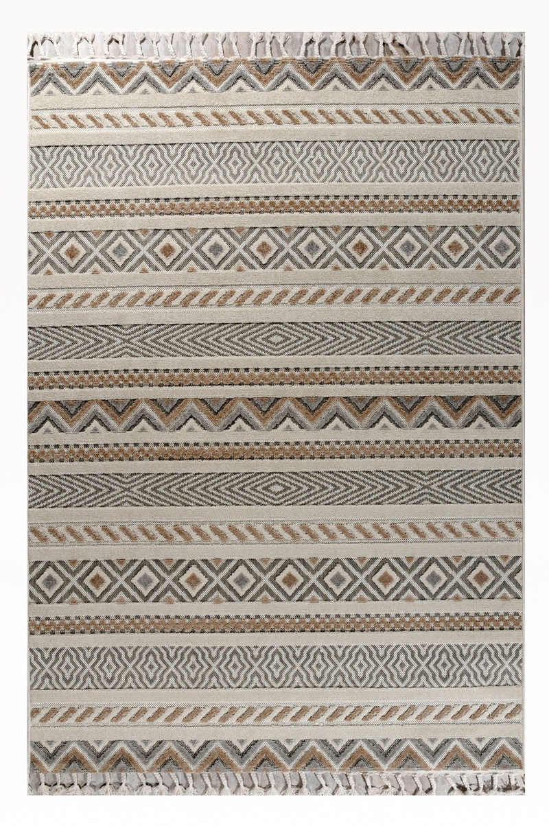 Tzikas Carpets Strongulo Xali TENERIFE Bez/Kafe F160cm 54102-270