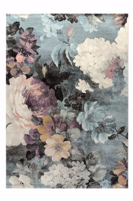 Tzikas Carpets Σετ Χαλιά Κρεβατοκάμαρας FLORAL Γκρι 67x150/67x230 22375-296