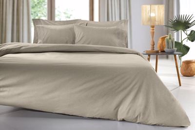 Guy Laroche Μονή Παπλωματοθήκη Easy Iron Color Plus Taupe 165x225cm