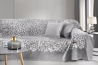 Guy Laroche Ριxτάρι Πολυθρόνας Duomo Grey με δύο όψεις τελειώματος 180x150cm