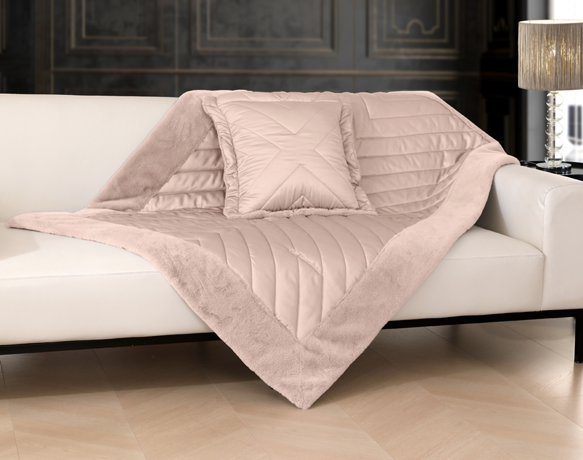 Guy Laroche Set Diakosmitiko Rixtari Poluthronas Utopia Amethyst 120x170cm me Diakosmitiko Maxilaraki 45x45cm