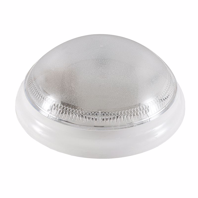 ArLight Plafoniera Exoterikou Xorou ''WLC 2019 WH'' Monofoti ABS/Plastiko/Krustalize Lefko E27 60W F26x10cm 0143172
