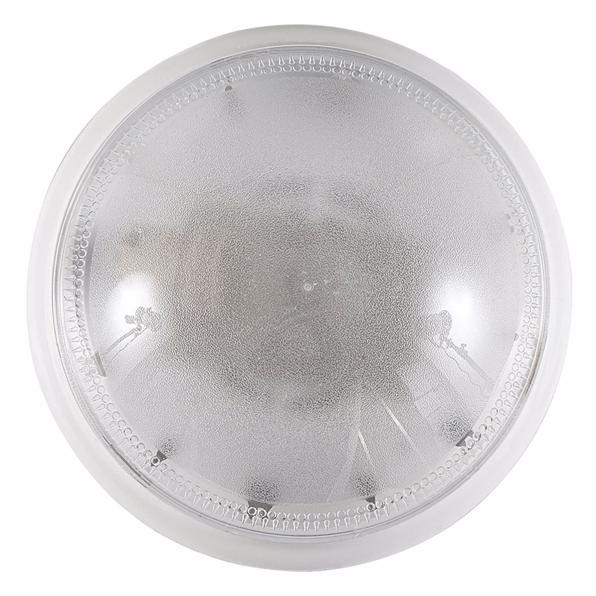 ArLight Plafoniera Exoterikou Xorou ''WLC 2019 WH'' Monofoti ABS/Plastiko/Krustalize Lefko E27 60W F26x10cm 0143172