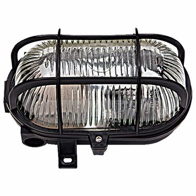 ArLight Απλίκα Τοίχου Εξωτερικού Χώρου WLC 2010 BK ''Χελώνα'' Μονόφωτη Γυάλινη/Πλαστική Μαύρη 17.5x12.5x10.5cm Ε27 0144083
