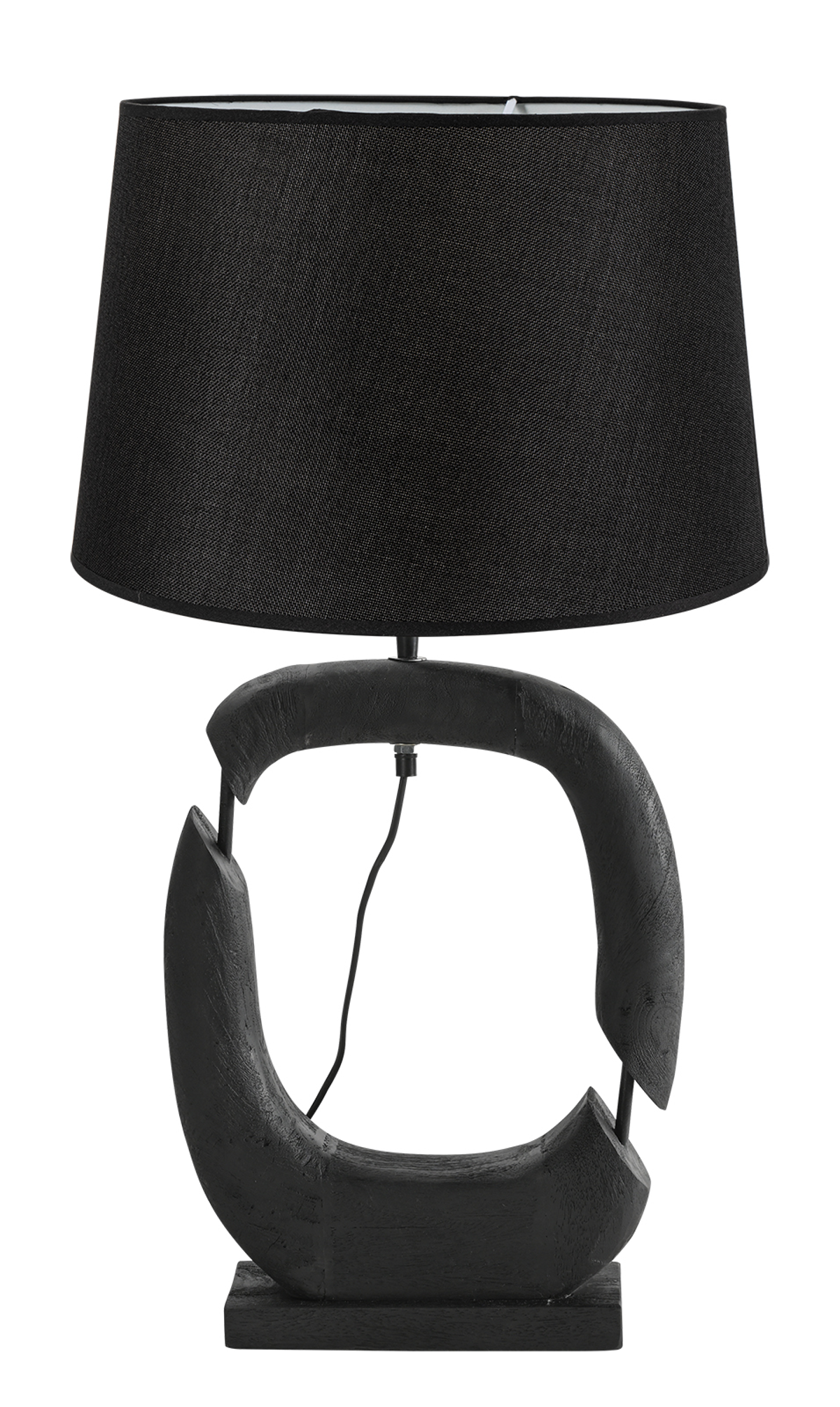 ArLight TLI 6330 40BK Epitrapezia Lampa Mavri Xulini me Ampazour Mavro 1xE27 F43x79cm 02010036