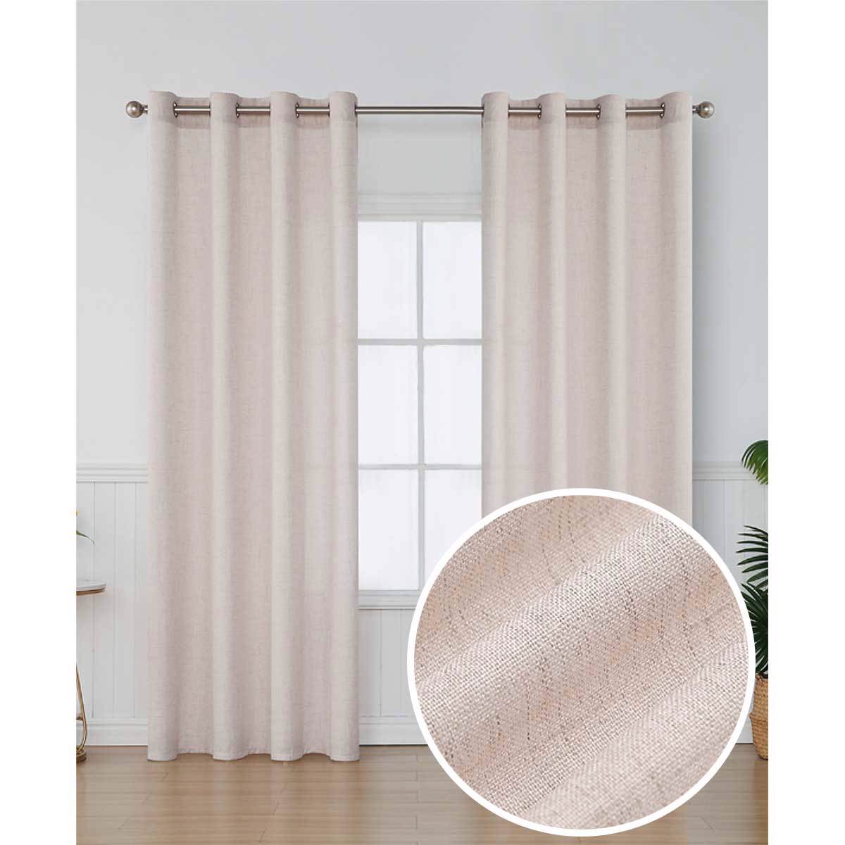 Biokarpet Home Kourtina 'Felicia' me ufi linou 140x285cm me Trouks UK01-03