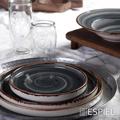 PLATO SERBIRISMATOS ORThOGNIO XuLINO SKOuRO KAFE 33.5X23X5.7EK KIB:40 XYP323 ESPIEL