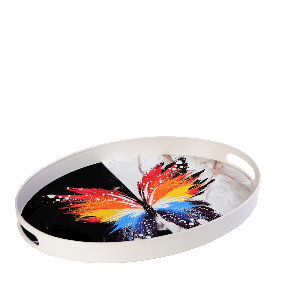 Diskos Obal Plastikos Lefkos/Mavros 31X43X4cm ASL159 Espiel