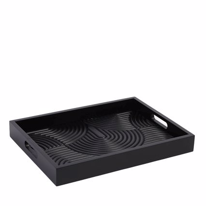 Δίσκος από MDF Μαύρος 41.7x30.6x5cm DAF109 Espiel