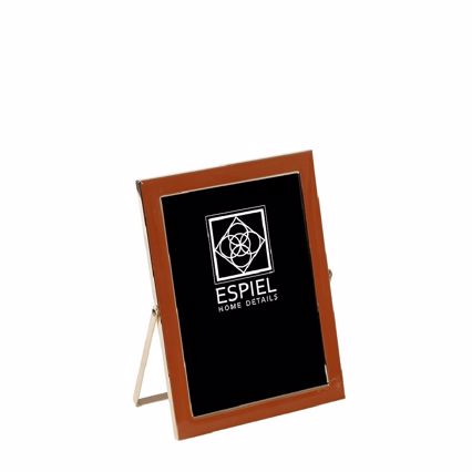 Κορνίζα Μεταλλική Πορτοκαλί-Χρυσή 13x18cm FAM622 Espiel