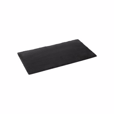 Πλατώ Σερβιρίσματος από Πέτρα Μαύρο 20x13x0.5cm FAV104 Espiel