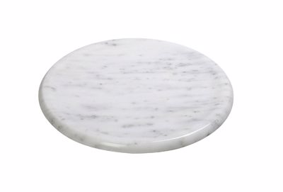 Στρογγυλό Λευκό Πιάτο από Μάρμαρο Φ20x1cm FAV214 Espiel