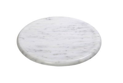 Στρογγυλό Λευκό Πιάτο από Μάρμαρο Φ20x1cm FAV214 Espiel