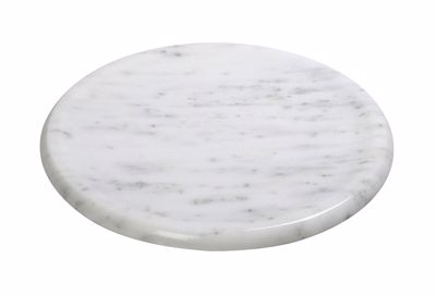 Στρογγυλό Λευκό Πιάτο από Μάρμαρο Φ25x1cm FAV215 Espiel