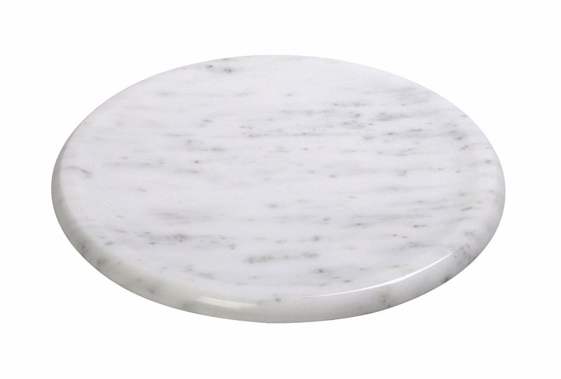 Strongulo Lefko Piato apo Marmaro F25x1cm FAV215 Espiel