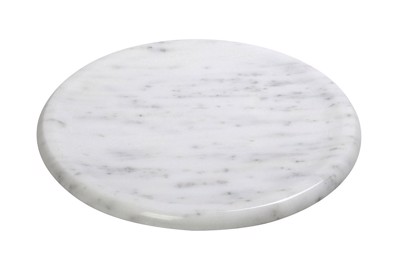 Στρογγυλό Λευκό Πιάτο από Μάρμαρο Φ25x1cm FAV215 Espiel