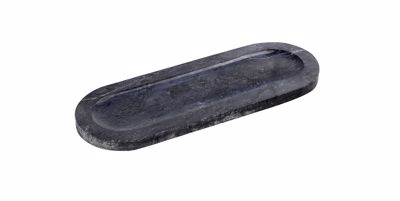 Ορθογώνιος Μαύρος Δίσκος από Μάρμαρο 20x7x1cm FAV230 Espiel