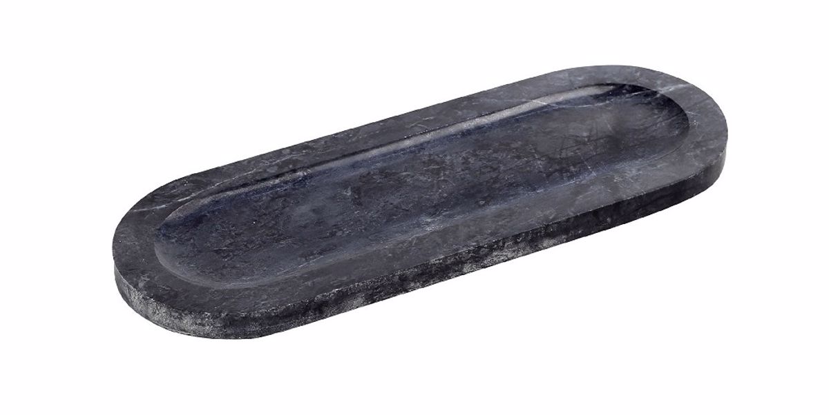 Orthognios Mavros Diskos apo Marmaro 25x9x1cm FAV232 Espiel