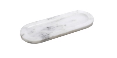 Ορθογώνιος Λευκός Δίσκος από Μάρμαρο 20x7x1cm FAV233 Espiel