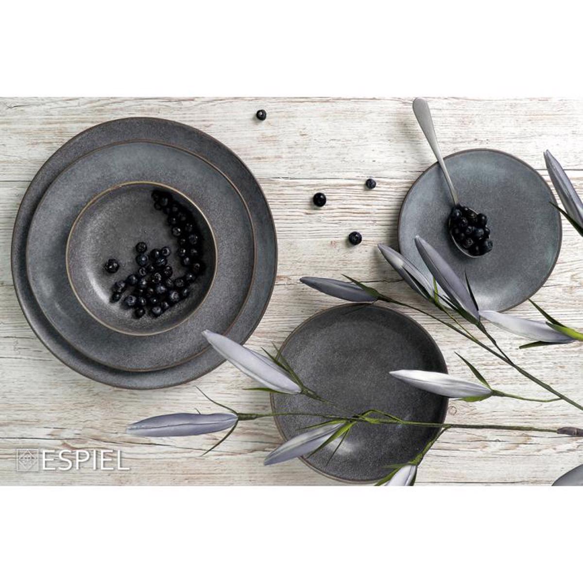 Piatela Obal ''ETNA GREY'' Stoneware Skoura Ggri 36x27x3cm FRL109K1 Espiel
