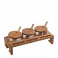 Set 3 Gyalina Doxeia Baxarikon me Kapaki se Xulini Basi 29X12ek 200Cc/Tmx KOP113 Espiel