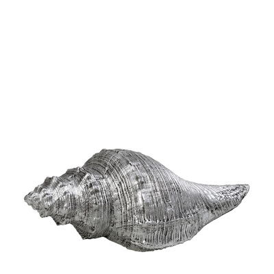 Διακοσμητικό Κοχύλι Resin Ασημί 18x7x6cm MT2718K2 Espiel