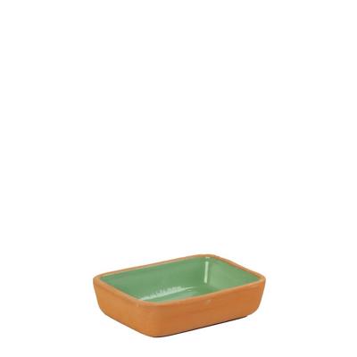 Πυρίμαχο Ορθογώνιο Μπώλ από Terracotta Πράσινο 16.5x12x4.5cm NAK135K12-1 Espiel