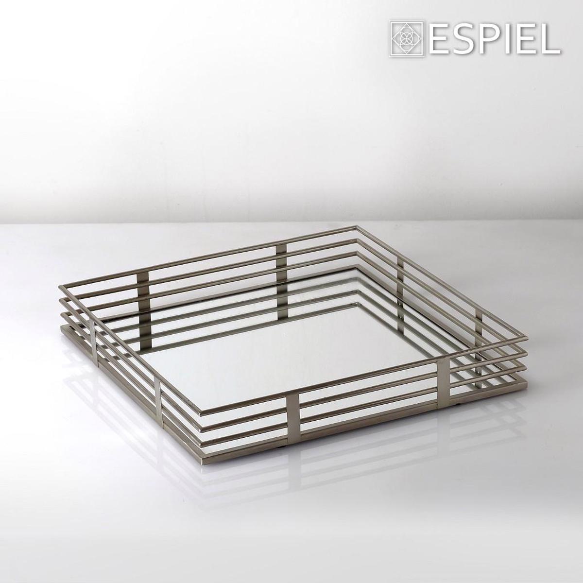 Diskos Metallikos Asimi me Kathrepti 40x40x6cm NID256 Espiel (Megthos: Large)