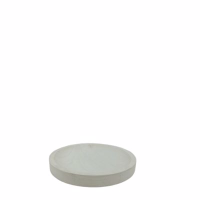 Πλατώ Σερβιρίσματος Ξύλινο Λευκό Φ25x4cm PIK107 Espiel