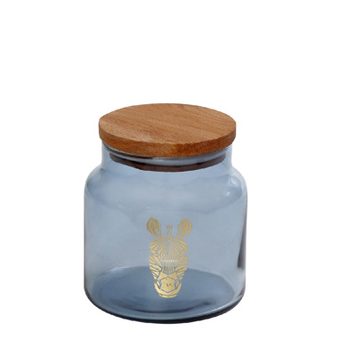 Δοχείο Γυάλινο Μπλε με Καπάκι Φ10X11cm 635ml RAB627 Espiel