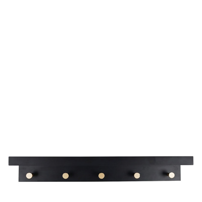 Κρεμάστρα 5 Θέσεων Μαύρη από MDF 61x12x11cm REF103 Espiel