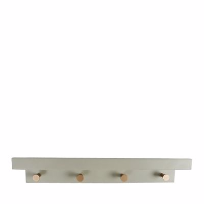 Κρεμάστρα 4 Θέσεων Γκρι από MDF 48.5x12x11cm REF105 Espiel