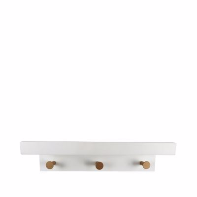 Κρεμάστρα 3 Θέσεων Λευκή από MDF 35.5x12x11cm REF107 Espiel