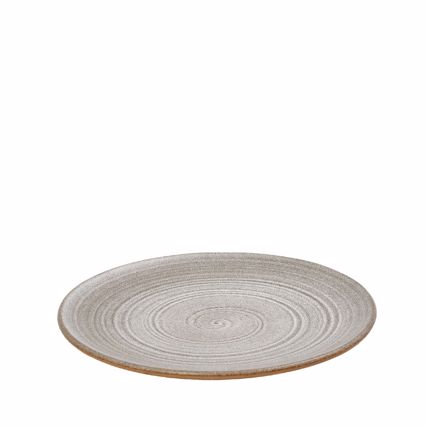 Πιάτο Ρηχό ''CALABRIA'' Stoneware Ανοιχτό Γκρι Φ22.7x2.1cm REP102K6 Espiel