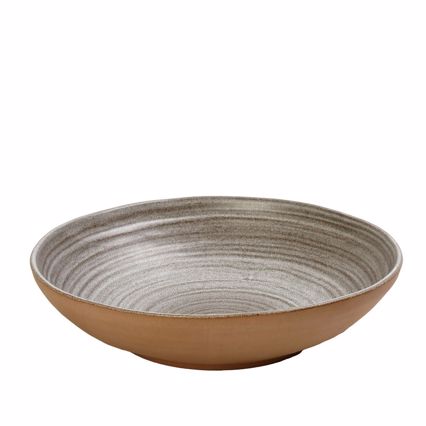 Πιάτο Βαθύ ''CALABRIA'' Stoneware Ανοιχτό Γκρι XL Φ26x6.5cm REP107K3 Espiel