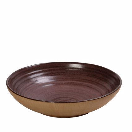 Πιάτο Βαθύ ''CALABRIA'' Stoneware Ροζ XL Φ26x6.5cm REP121K3 Espiel