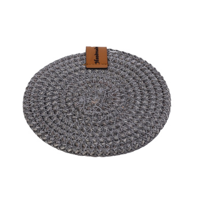 Σουβέρ Στρογγυλό από Σχοινί Γκρι Φ12x0.3cm ROB106K6 Espiel