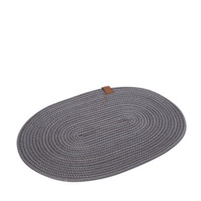 Σουπλά Οβάλ από Σχοινί Γκρι 41x28x0.3cm ROB113K6 Espiel