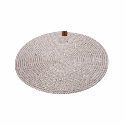 Σουβέρ Στρογγυλό από Σχοινί Λευκό Φ12x0.3cm ROB121K6 Espiel