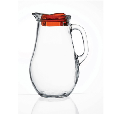 Κανάτα Γυάλινη 'BISTRO' με Κόκκινο Καπάκι 1850ml Φ17.3x24cm SP80119G1R Espiel
