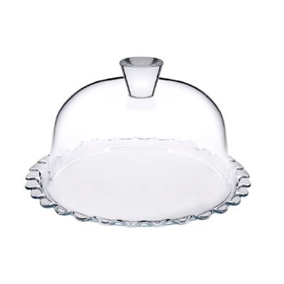Τουρτιέρα Γυάλινη ''PETITE'' με Καπάκι Φ26.4x15.3cm SP96874G1 Espiel