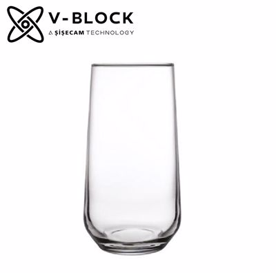 Ποτήρι Long Drink Allegra V-Block 470cc H: 14.8 D: 7.8εκ SPV420015K6 Espiel