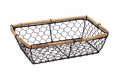 Espiel Kalathi Metalliko Mavro Orthognio 27X17X7ek TAK203