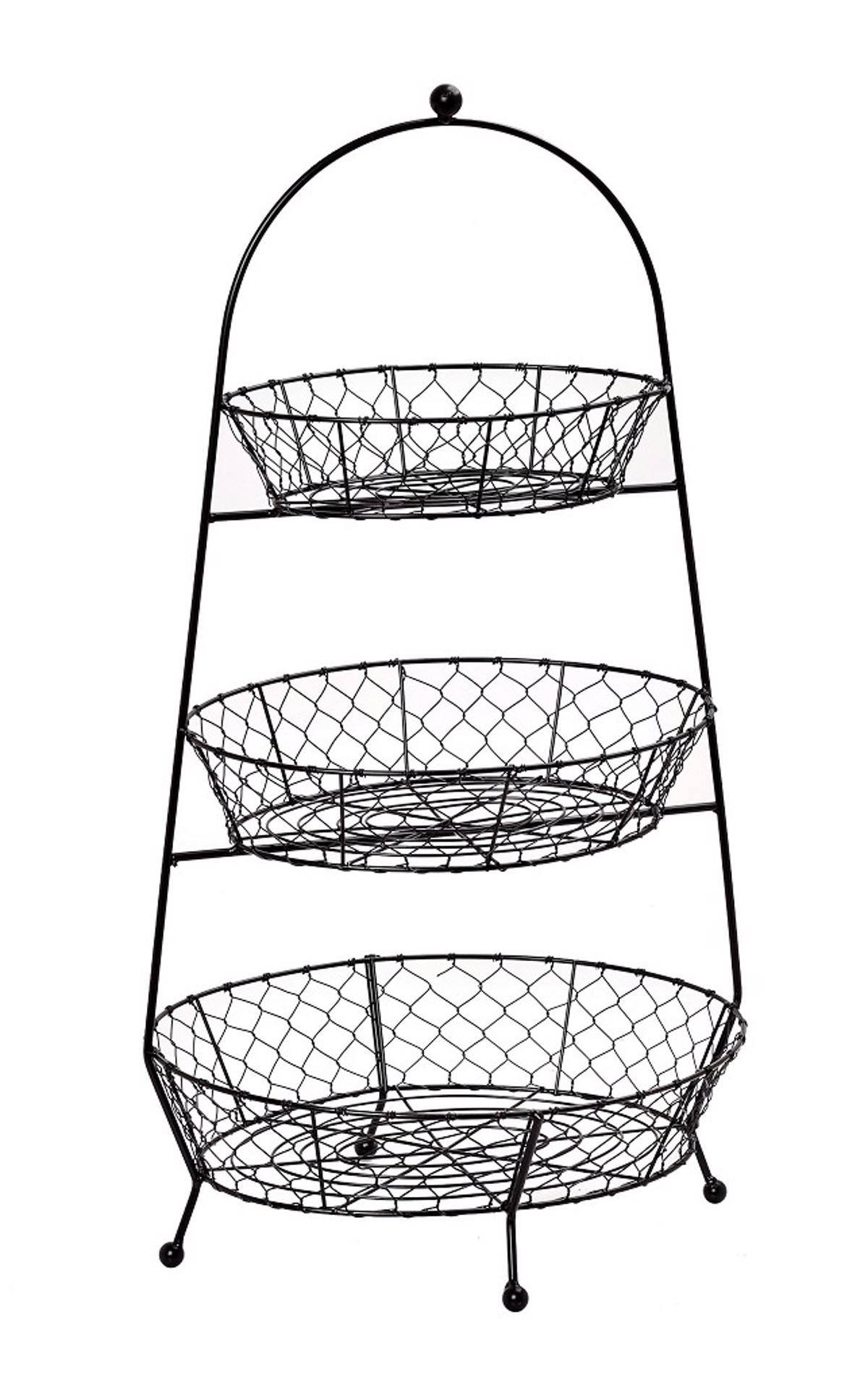Kalathi/Froutiera 3 Epipedon Metalliko Mavro 34X26X65ek TAK227 Espiel
