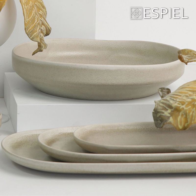 Piato Bathu Nordic ''NOAH'' Bez Stoneware F23.5x5.4cm TAP103K2 Espiel