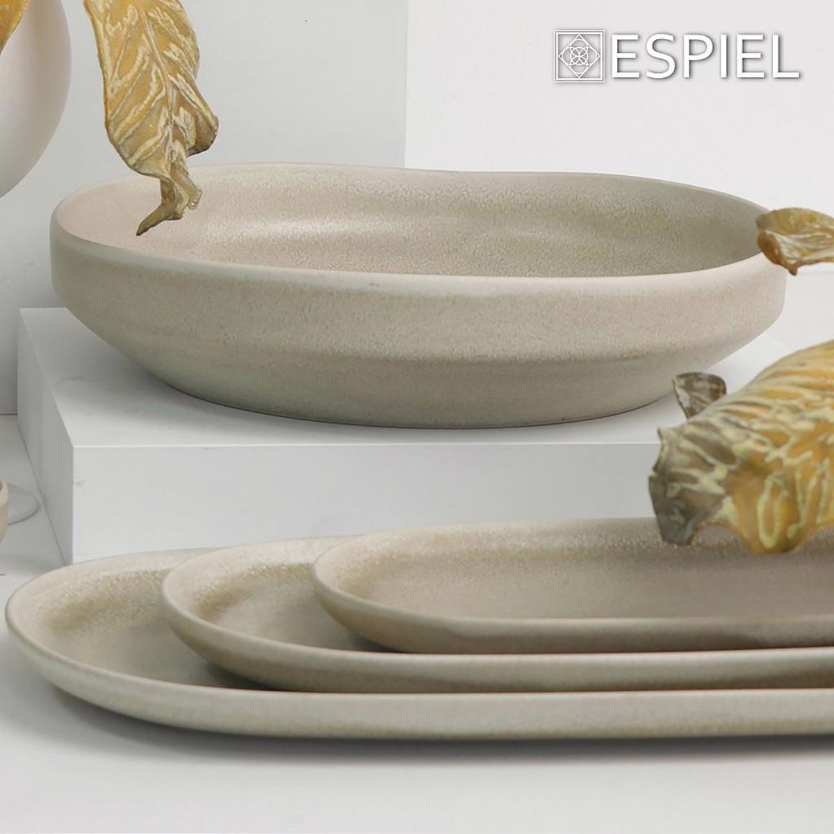 Piato Bathu Nordic ''NOAH'' Bez Stoneware F27.5x6.3cm TAP104K1 Espiel