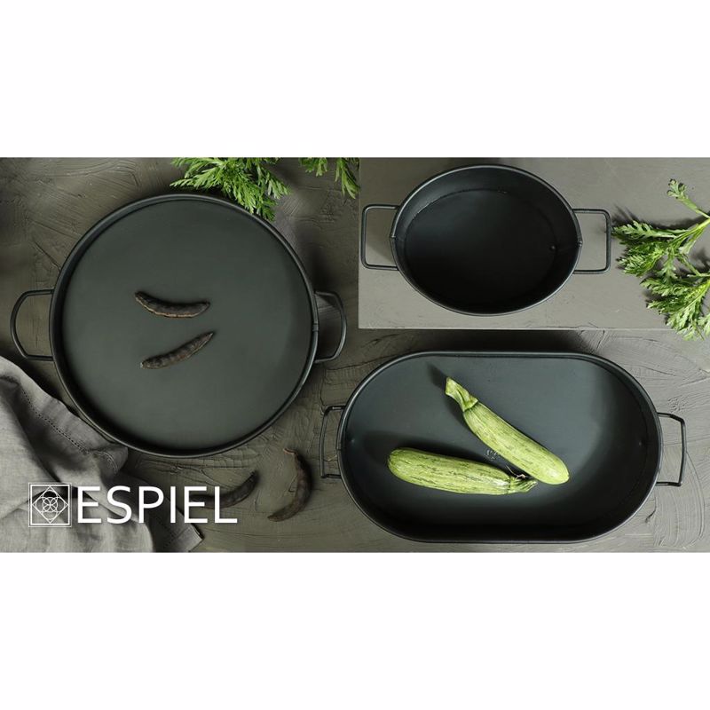 Diskos Serbirismatos Obal Metallikos Mavros me Labes 23.5x15.5x4cm TEM119 Espiel