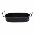 Diskos Serbirismatos Obal Metallikos Mavros me Labes 43x21x5cm TEM104 ESPIEL